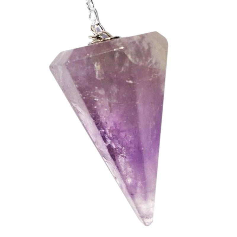 Pendule améthyste hexagonal Brésil A - La Boite à Cailloux