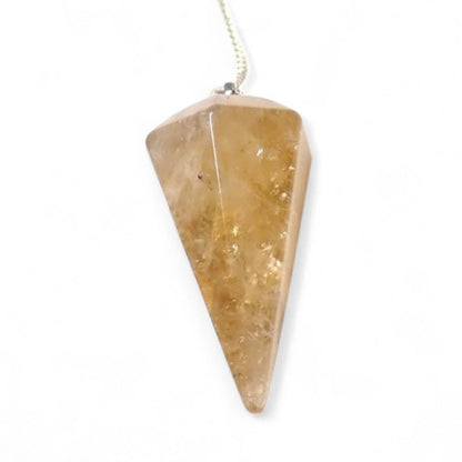 Pendule citrine naturelle Congo A - La Boite à Cailloux