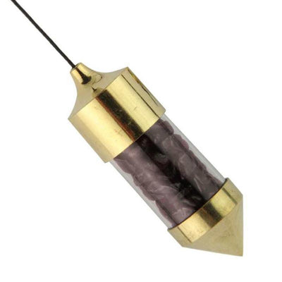 Brass clock with red garnet and almandine inlay, Pakistan A