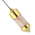 Pendule laiton quartz rose Brésil A - La Boite à Cailloux