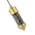 Pendule laiton tourmaline multicolore Brésil A - La Boite à Cailloux