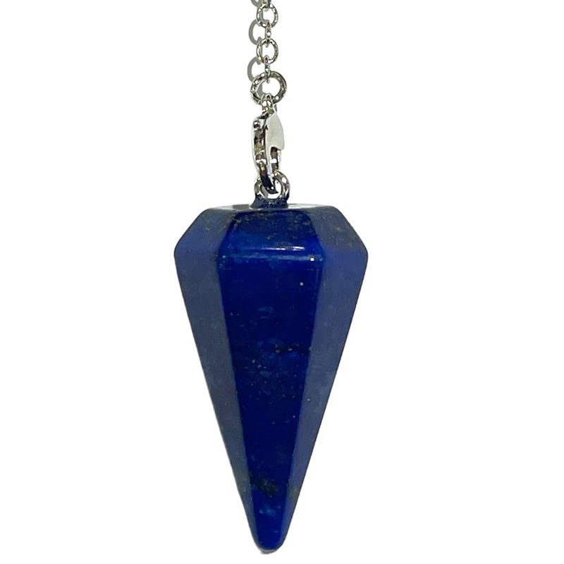 Pendule lapis lazuli hexagonal Afghanistan A - La Boite à Cailloux