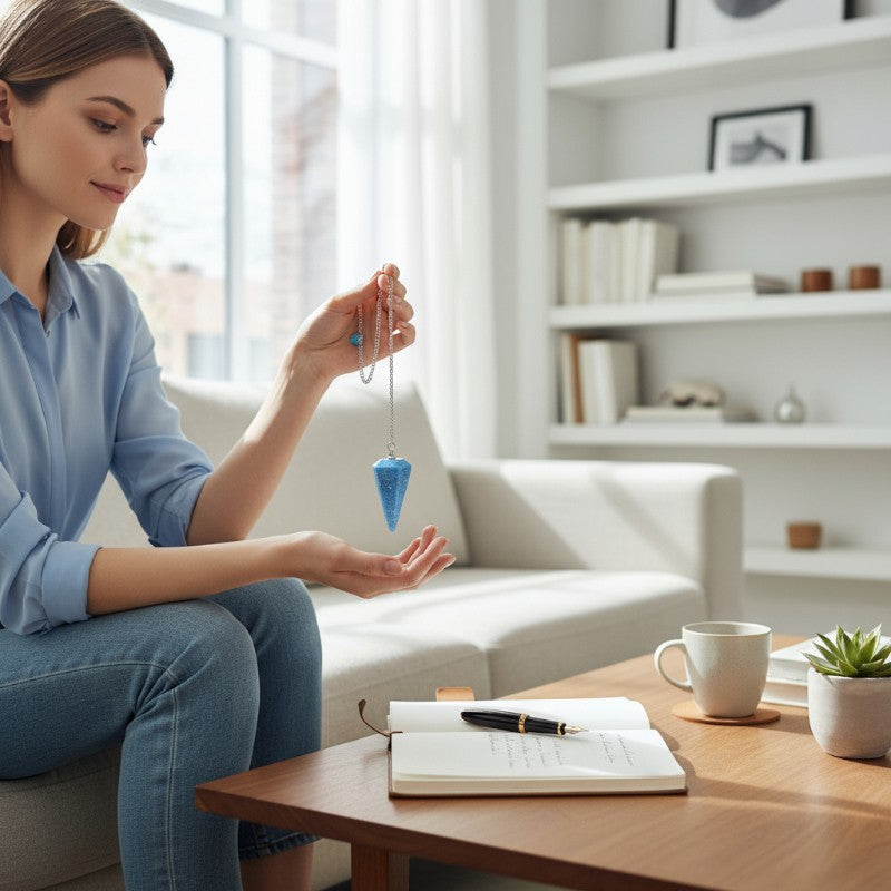 Pendule turquenite hexagonal Chine A