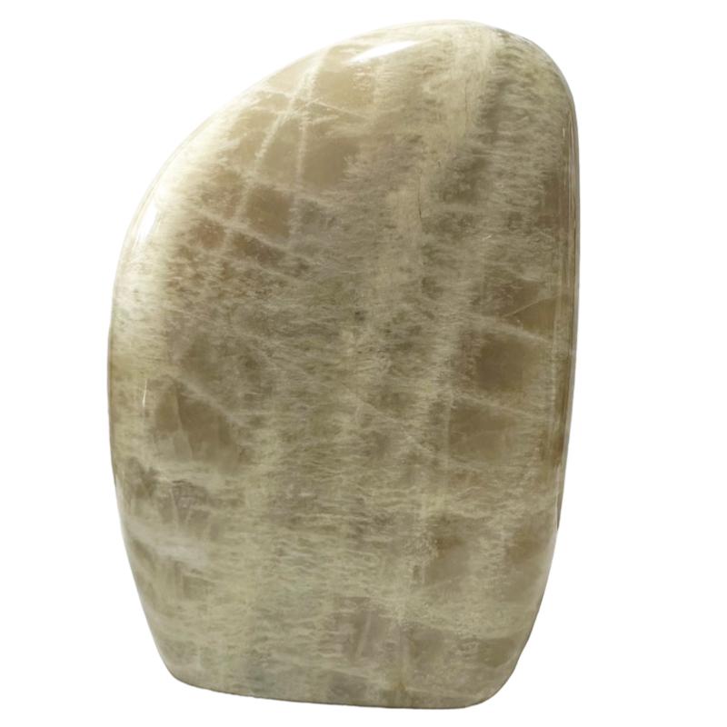 Pierre de lune beige Madagascar AA forme libre - 504g - La Boite à Cailloux