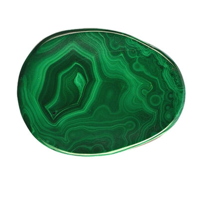 Piedra para pulgar de malaquita del Congo AA