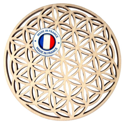 Flower of life wood reloading plate - 100mm