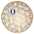 Plaque de rechargement bois fleur de vie - 100mm - La Boite à Cailloux