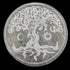 Plaque de rechargement sélénite arbre de vie lune et soleil - 150mm - La Boite à Cailloux