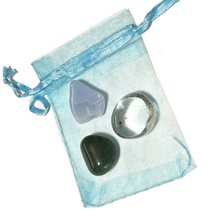 Pochette du bonheur 3 pierres - La Boite à Cailloux