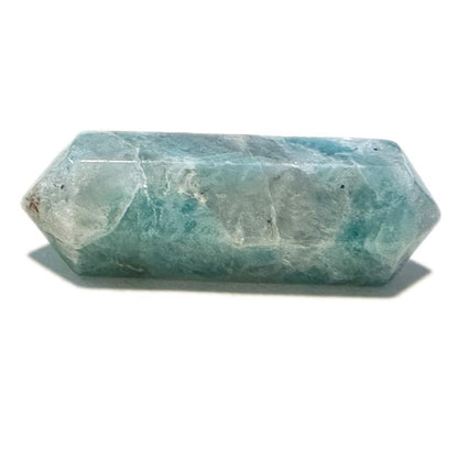 Pointe biterminée amazonite Brésil A - La Boite à Cailloux