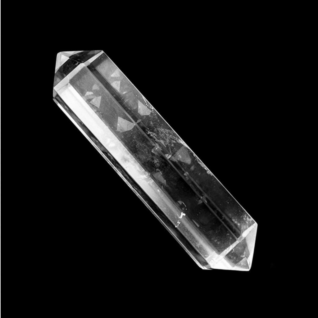 Pointe biterminée cristal de roche Brésil A - La Boite à Cailloux