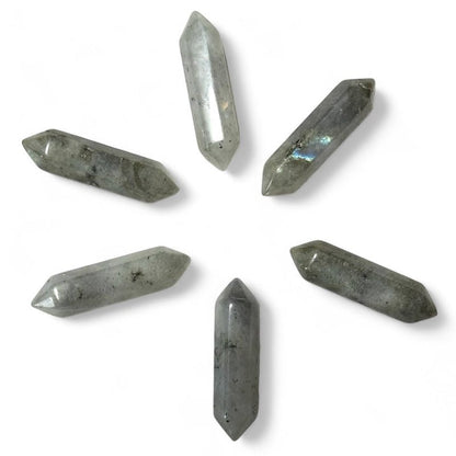 Pointe biterminée labradorite Madagascar A - La Boite à Cailloux