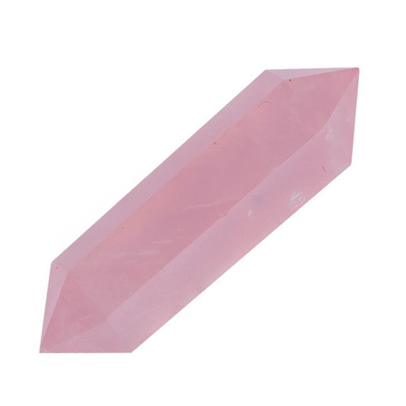 Pointe biterminée quartz rose Brésil A - La Boite à Cailloux