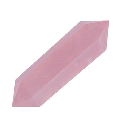Pointe biterminée quartz rose Brésil A