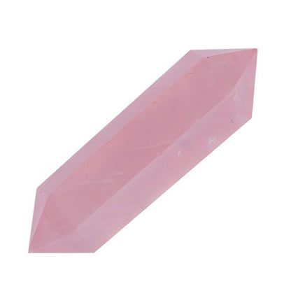 Pointe biterminée quartz rose Brésil A - La Boite à Cailloux