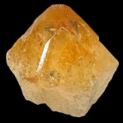 Pointe citrine chauffé (améthyste chauffée) Brésil semi polie A - La Boite à Cailloux
