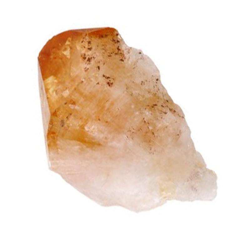Pointe citrine chauffée (améthyste chauffée) brute Brésil A - La Boite à Cailloux