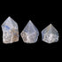 Pointe quartz bleu ou aventurine bleue Brésil semi polie A - La Boite à Cailloux