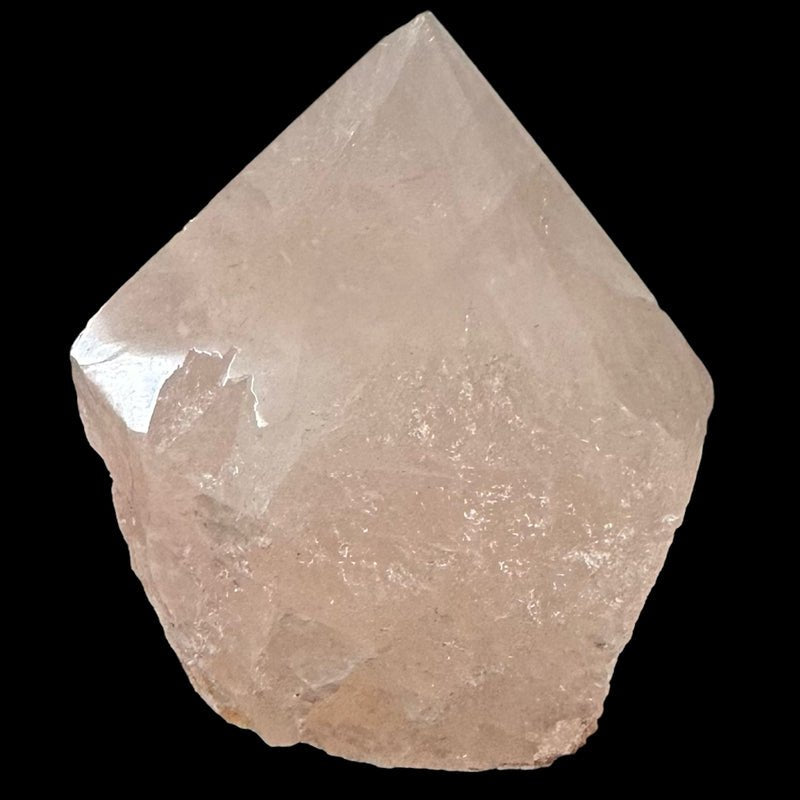 Pointe quartz rose Brésil semi polie A - La Boite à Cailloux