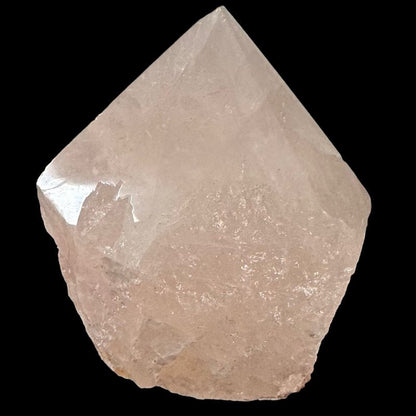 Pointe quartz rose Brésil semi polie A - La Boite à Cailloux