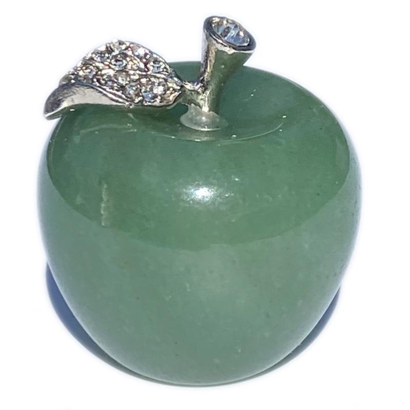 Pomme aventurine verte Brésil A 35mm - La Boite à Cailloux