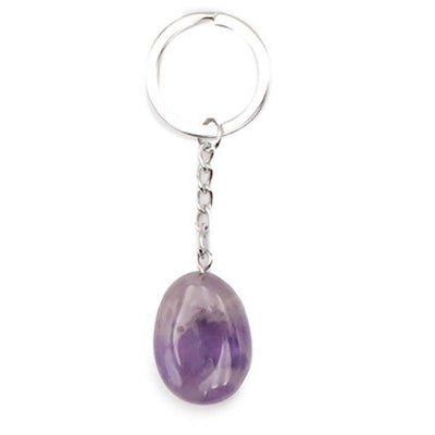 Llavero amatista Brasil A+ piedra laminada