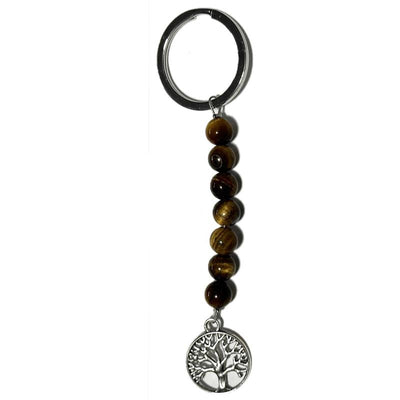 Porte clefs arbre de vie oeil de tigre Afrique du Sud A