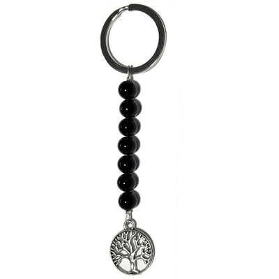 Onyx Tree of Life Keychain, India A