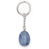 Porte clefs aventurine bleue ou quartz bleu Brésil A pierre roulée - La Boite à Cailloux