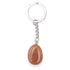 Porte clefs aventurine rouge Brésil A pierre roulée - La Boite à Cailloux