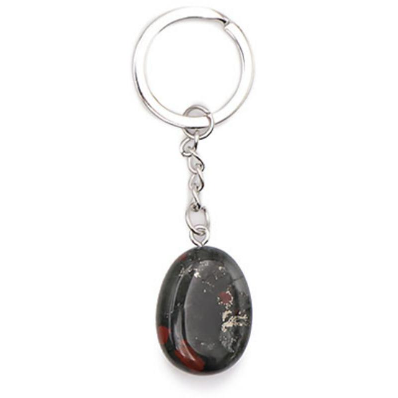 Porte clefs héliotrope Brésil A pierre roulée - La Boite à Cailloux