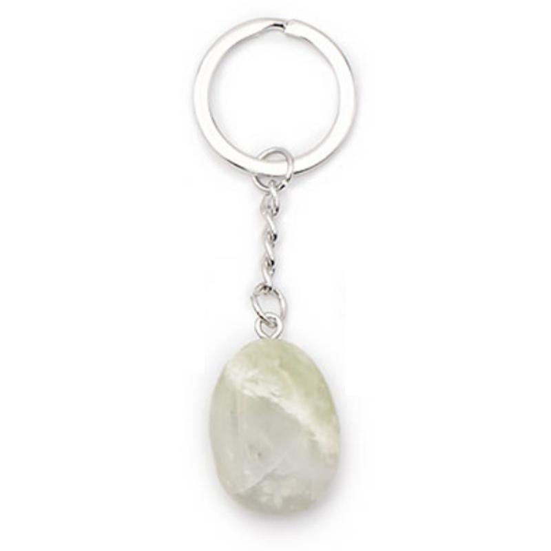 Porte clefs jade de Hetian A pierre roulée - La Boite à Cailloux