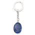 Porte clefs lapis lazuli Afghanistan A pierre roulée - La Boite à Cailloux