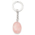 Porte clefs quartz rose Brésil A pierre roulée - La Boite à Cailloux