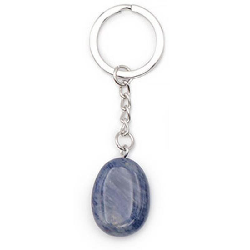 Porte clefs sodalite Brésil A pierre roulée - La Boite à Cailloux