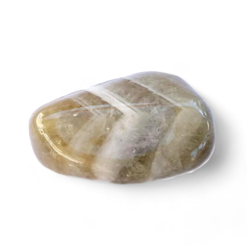 Prasiolite (améthyste verte) Malawi A (pierre roulée) - La Boite à Cailloux