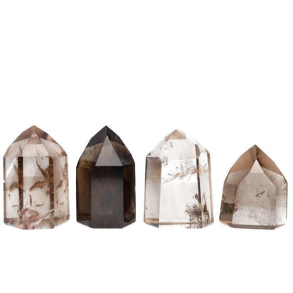 Prisme quartz fumé Brésil AA - 40 - 70mm - La Boite à Cailloux
