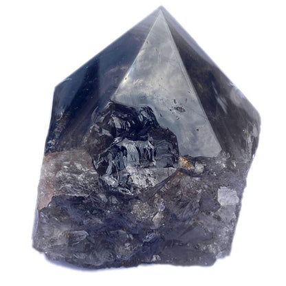 Prisme quartz fumé Brésil AB - 660g - La Boite à Cailloux