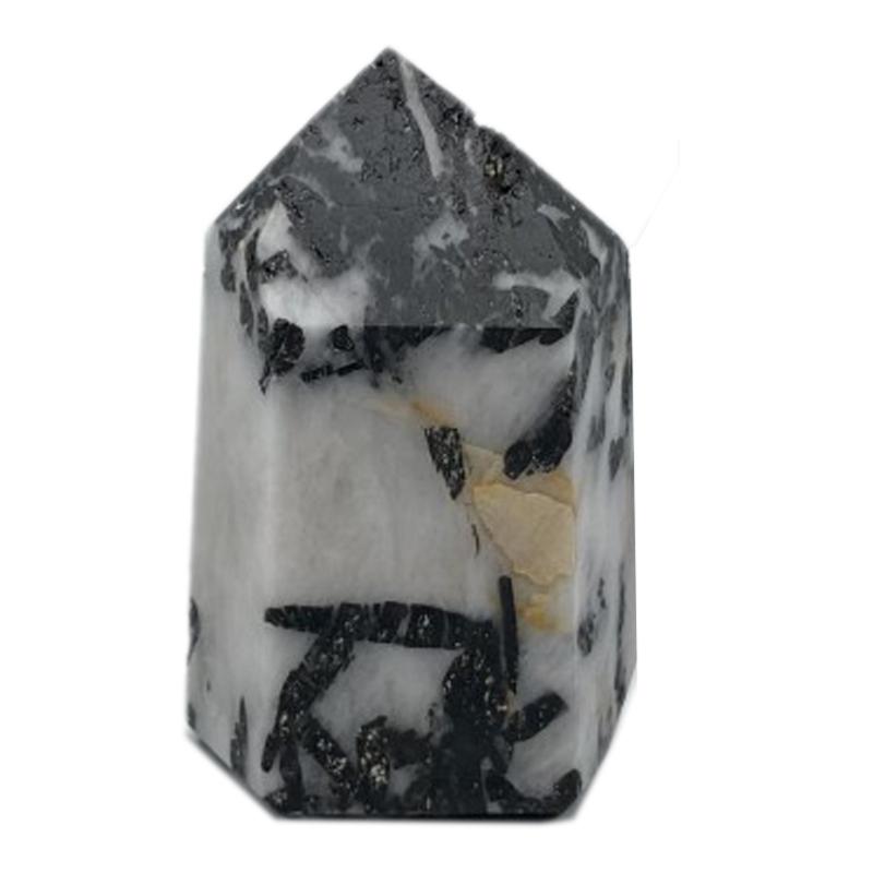 Prisme quartz inclusions tourmaline Brésil A+ 80 - 90mm - La Boite à Cailloux