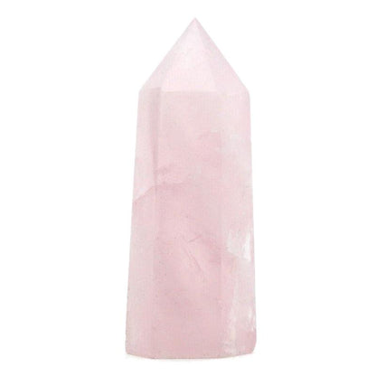 Prisme quartz rose Madagascar A - 55 - 80mm - La Boite à Cailloux