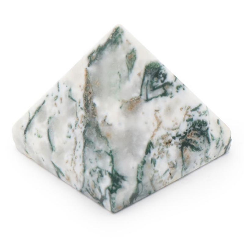 Pyramide agate arbre Inde A+ 15 - 25mm - La Boite à Cailloux