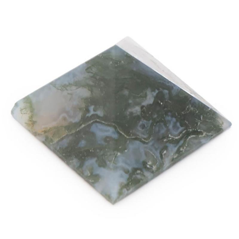 Pyramide agate mousse Brésil A+ 15 - 25mm - La Boite à Cailloux