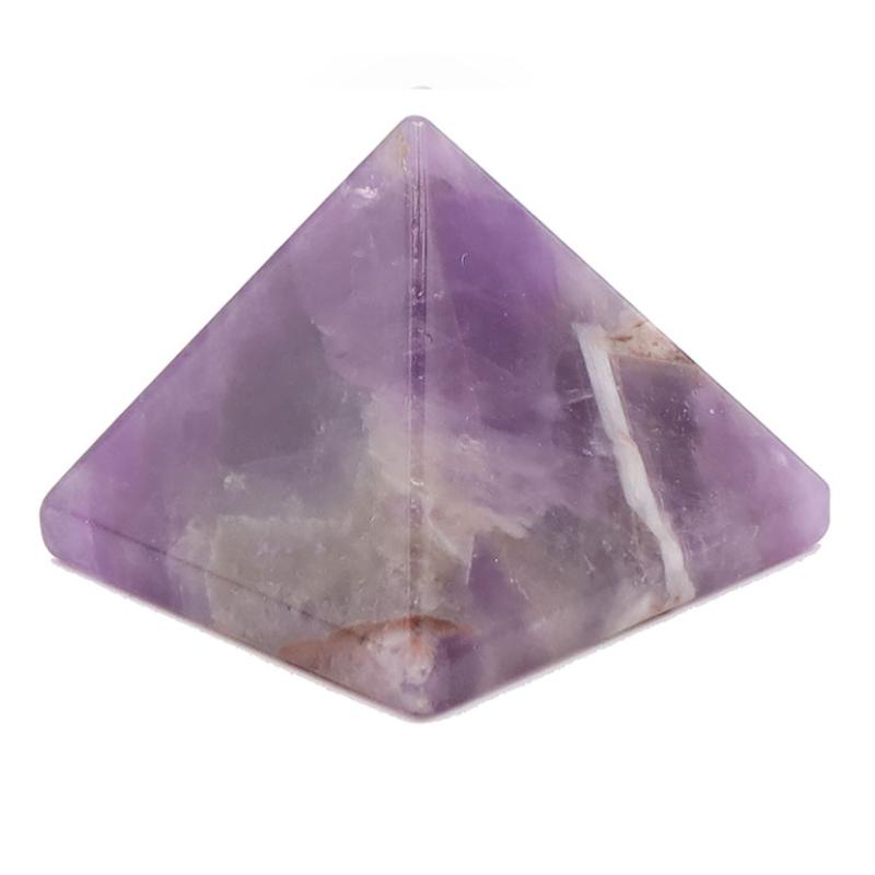 Pyramide améthyste Brésil A (base 30mm) - La Boite à Cailloux