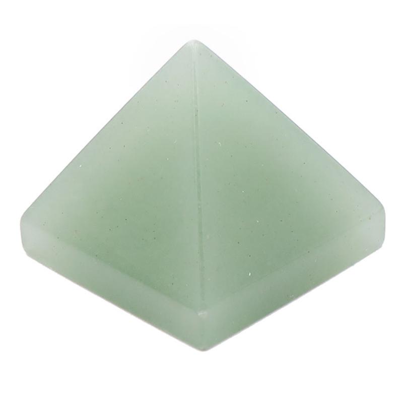 Pyramide aventurine verte Brésil A (base 30mm) - La Boite à Cailloux
