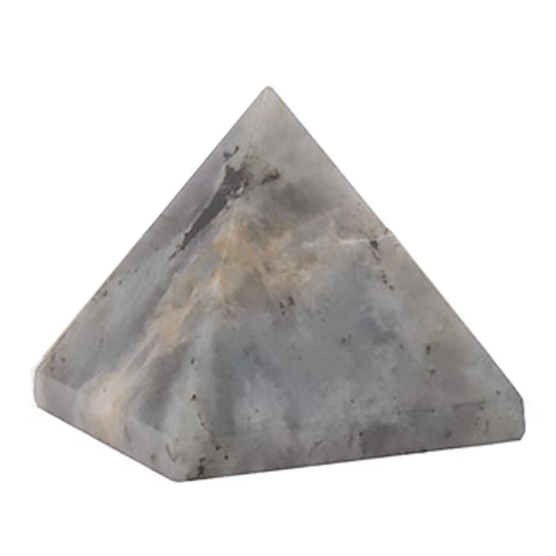 Pyramide labradorite Madagascar A (base 40mm) - La Boite à Cailloux
