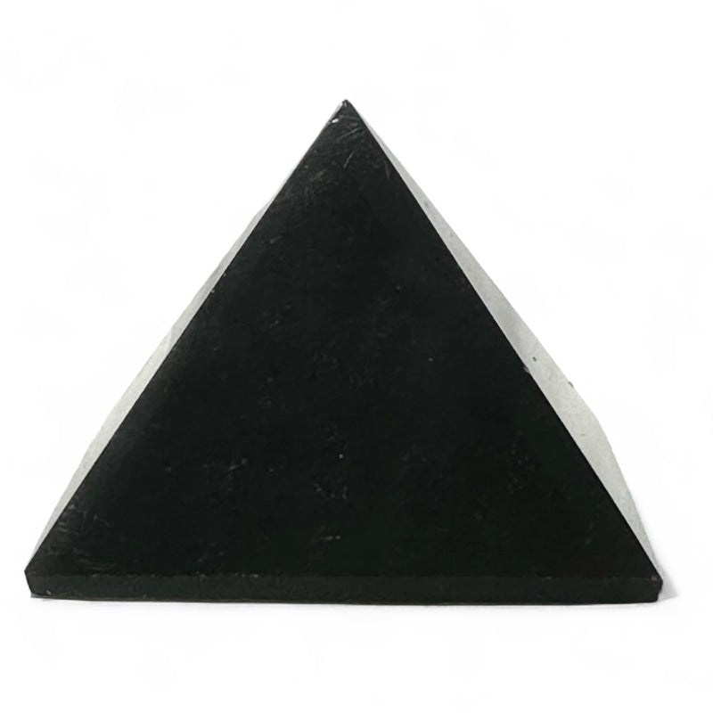 Pyramide obsidienne noire Mexique A (40mm) - La Boite à Cailloux