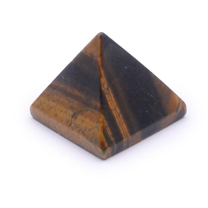 Pyramide oeil de tigre Afrique du Sud A (30mm) - La Boite à Cailloux
