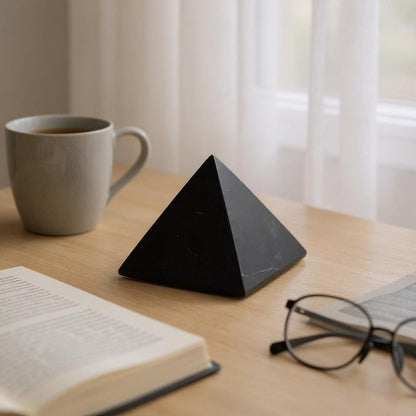Pyramide shungite Russie AA (30mm) - La Boite à Cailloux