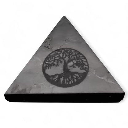 Pyramide shungite Russie AA arbre de vie (50mm) - La Boite à Cailloux