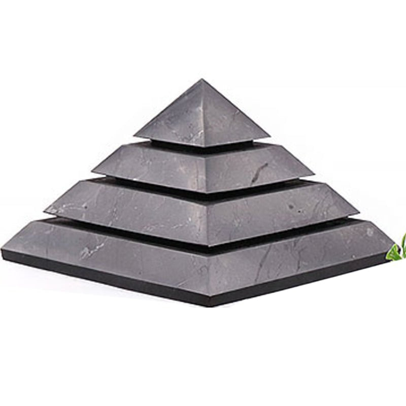 Pyramide shungite Sakkara Russie AA (100mm) - La Boite à Cailloux